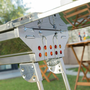 Pack Barbacoa Plegable de Acero Inoxidable para Carbón y Encendedor Eléctrico Recargable y Flexible InnovaGoods