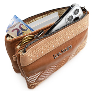 Cartera De Mano Triple Skpat Galatea Marron