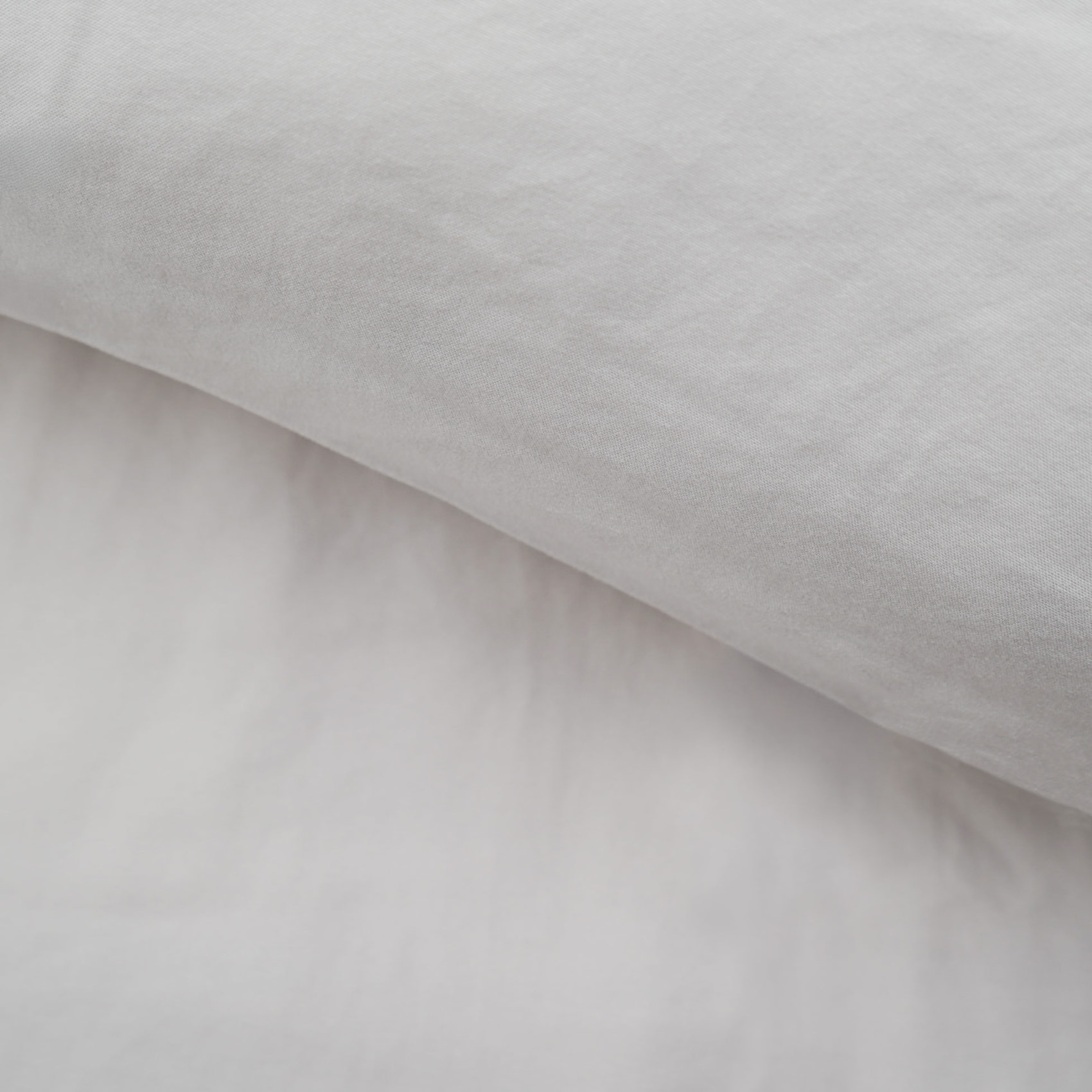 Parure de lit 3 pièces en microfibre unie lavée housse + taies - Blanc