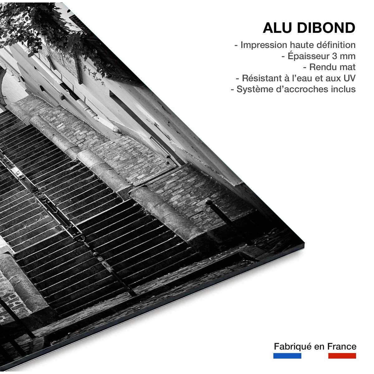 Tableau Paris rue de Montmartre Tableau alu Dibond