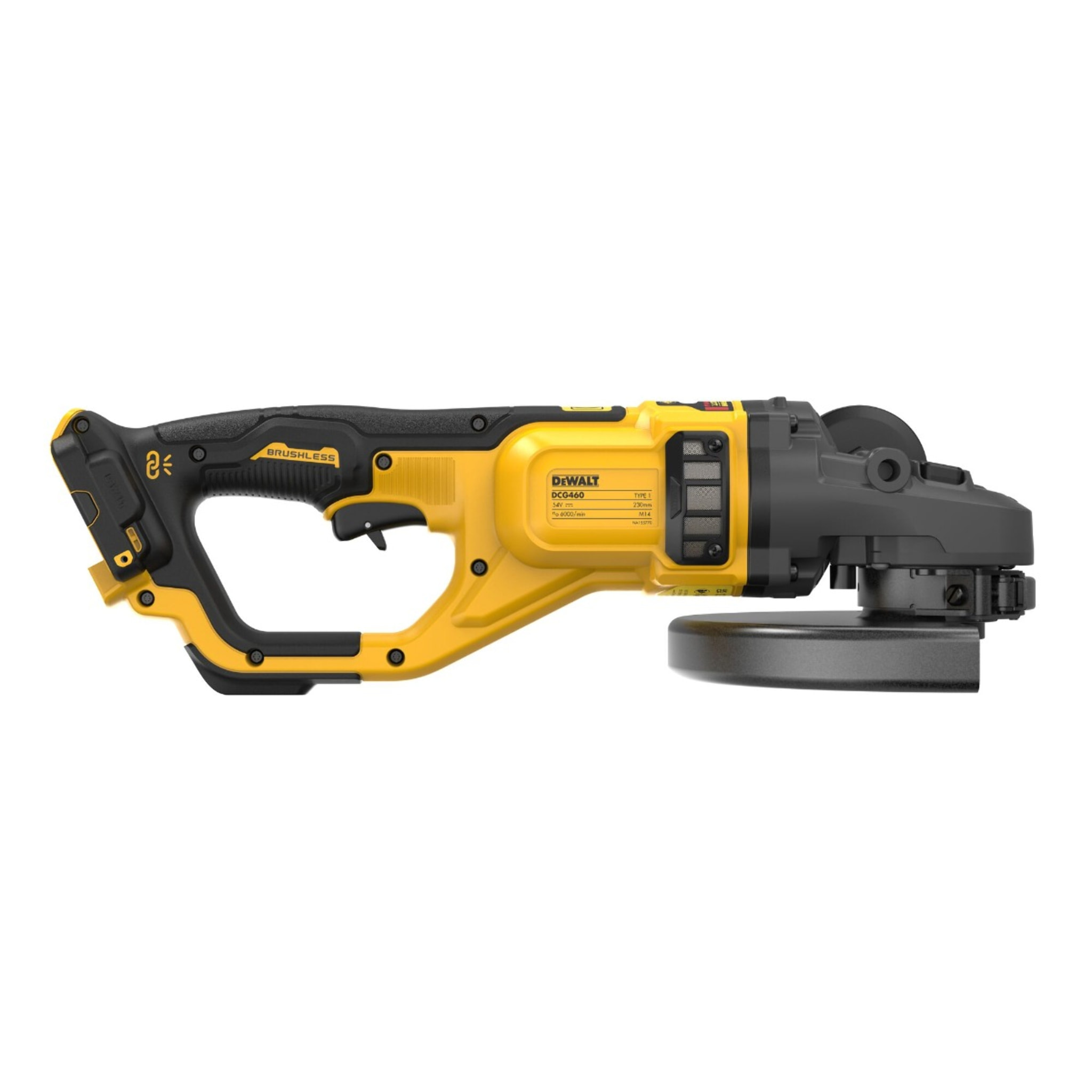 Meuleuse 230 mm DEWALT XR FLEXVOLT 54V 3Ah Li-Ion Brushless - Sans batterie, ni chargeur - DCG460NK-XJ