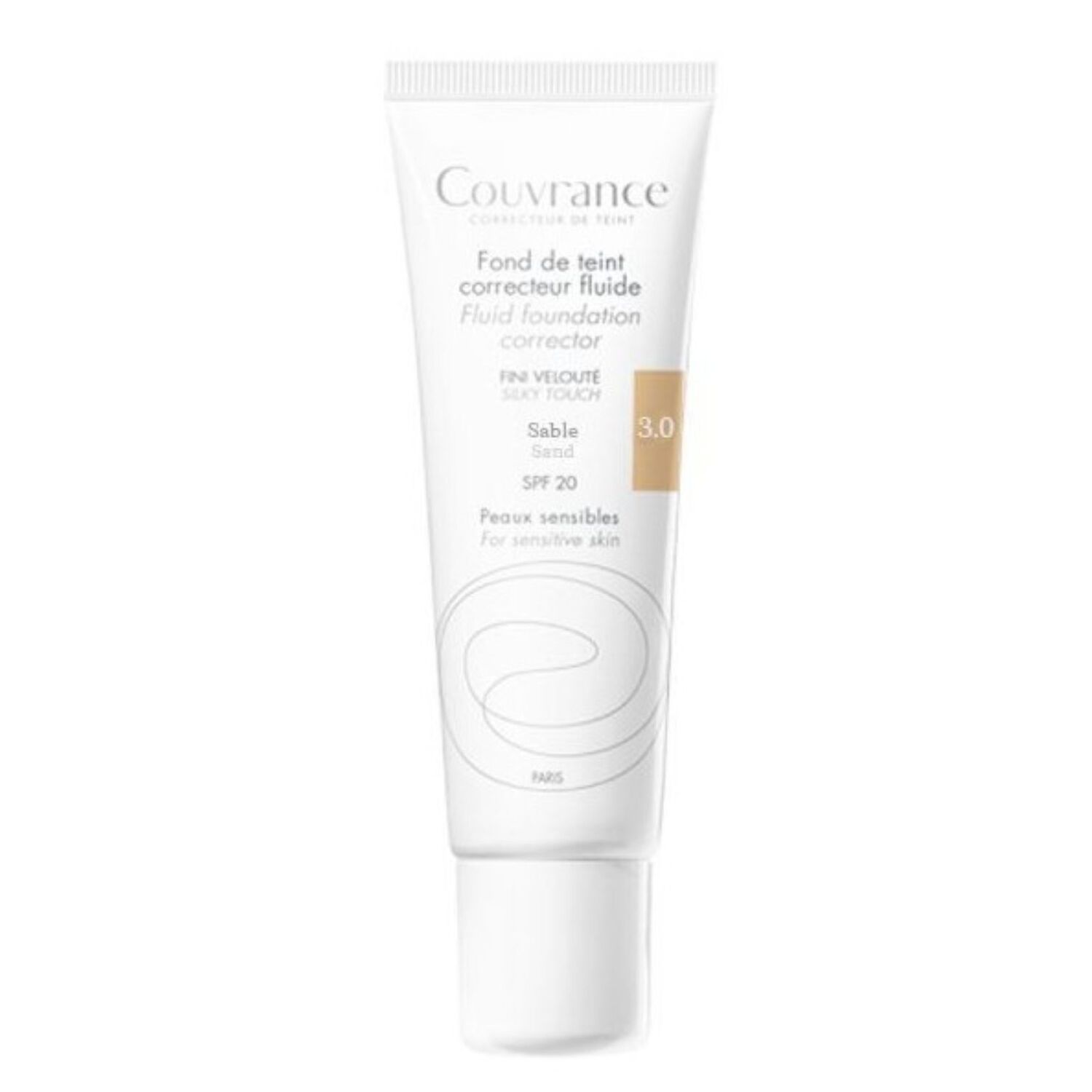 3.0 Sable - Fond Teint Correcteur Fluide SPF20 - Peaux Sensibles 30 ml