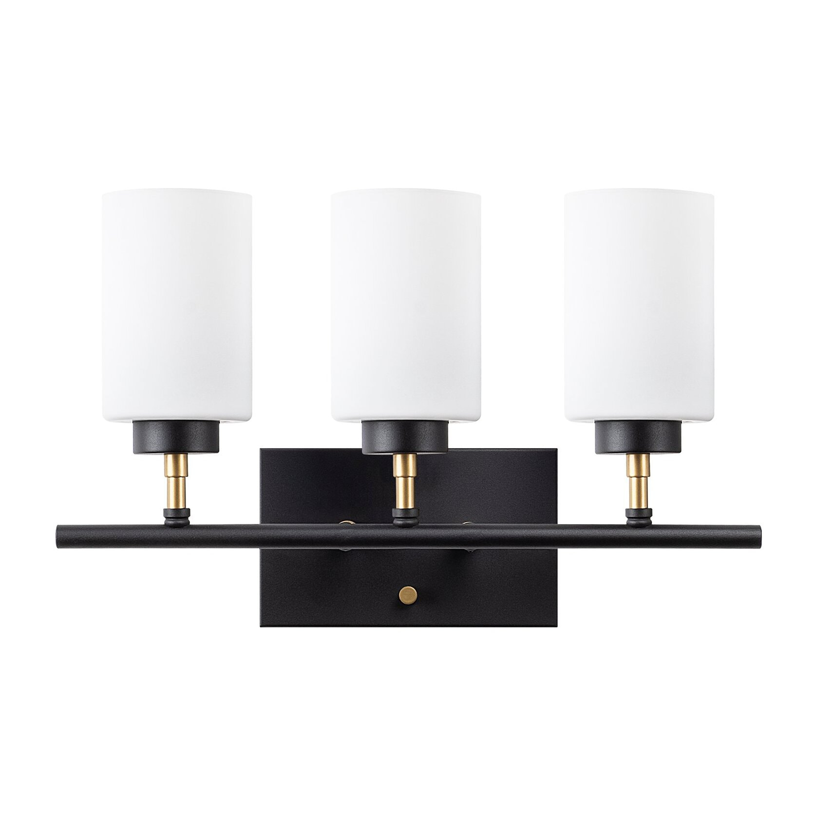 Aplique de pared, metal , negro, 46x15x28, casquillo 3 x E27 Max 40 W