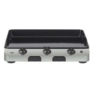 Plancha gaz ENO FUSION 75 cm Inox 3 brûleurs à poser, 70x40 cm