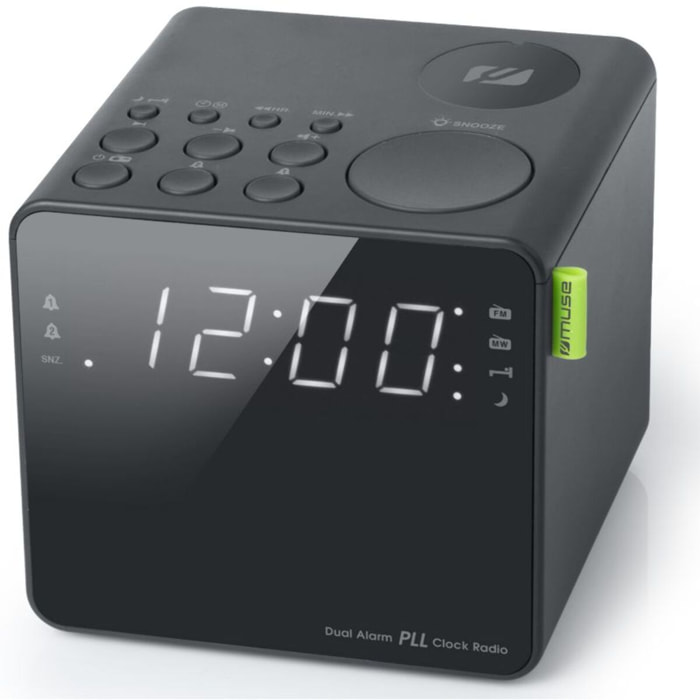 Radio réveil MUSE M-187 CR noir