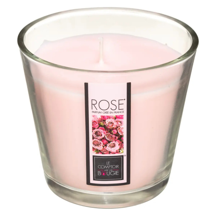Bougie parfumée rose 190g