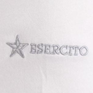 T-shirt Esercito bianca in cotone uomo