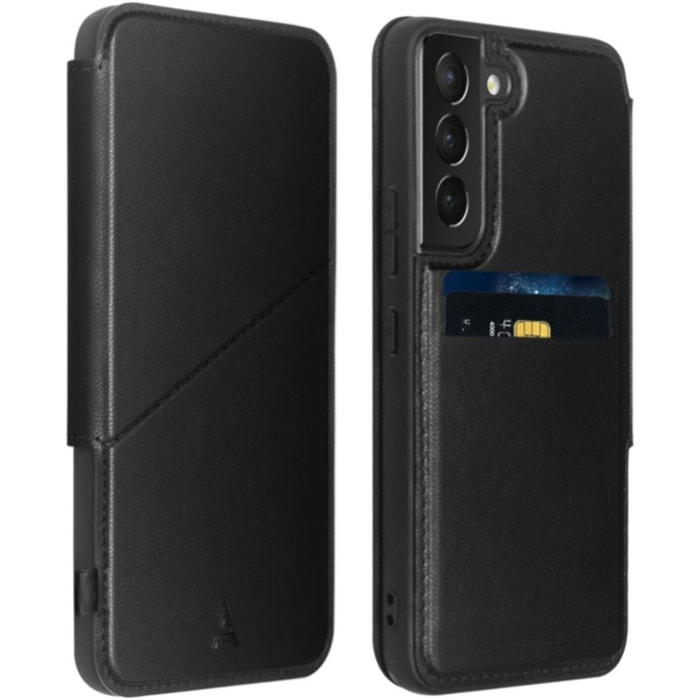 Etui ADEQWAT Samsung S22+ Cuir noir