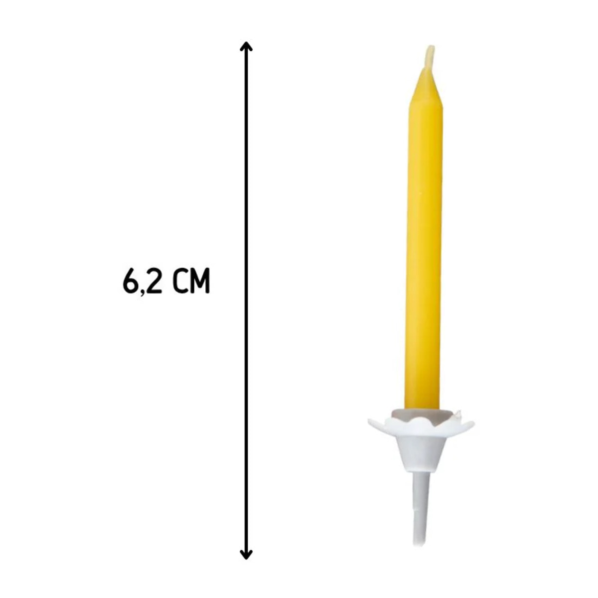 Ensemble de 48 bougies d'anniversaire et 24 bobèches Fackelmann Rio Party