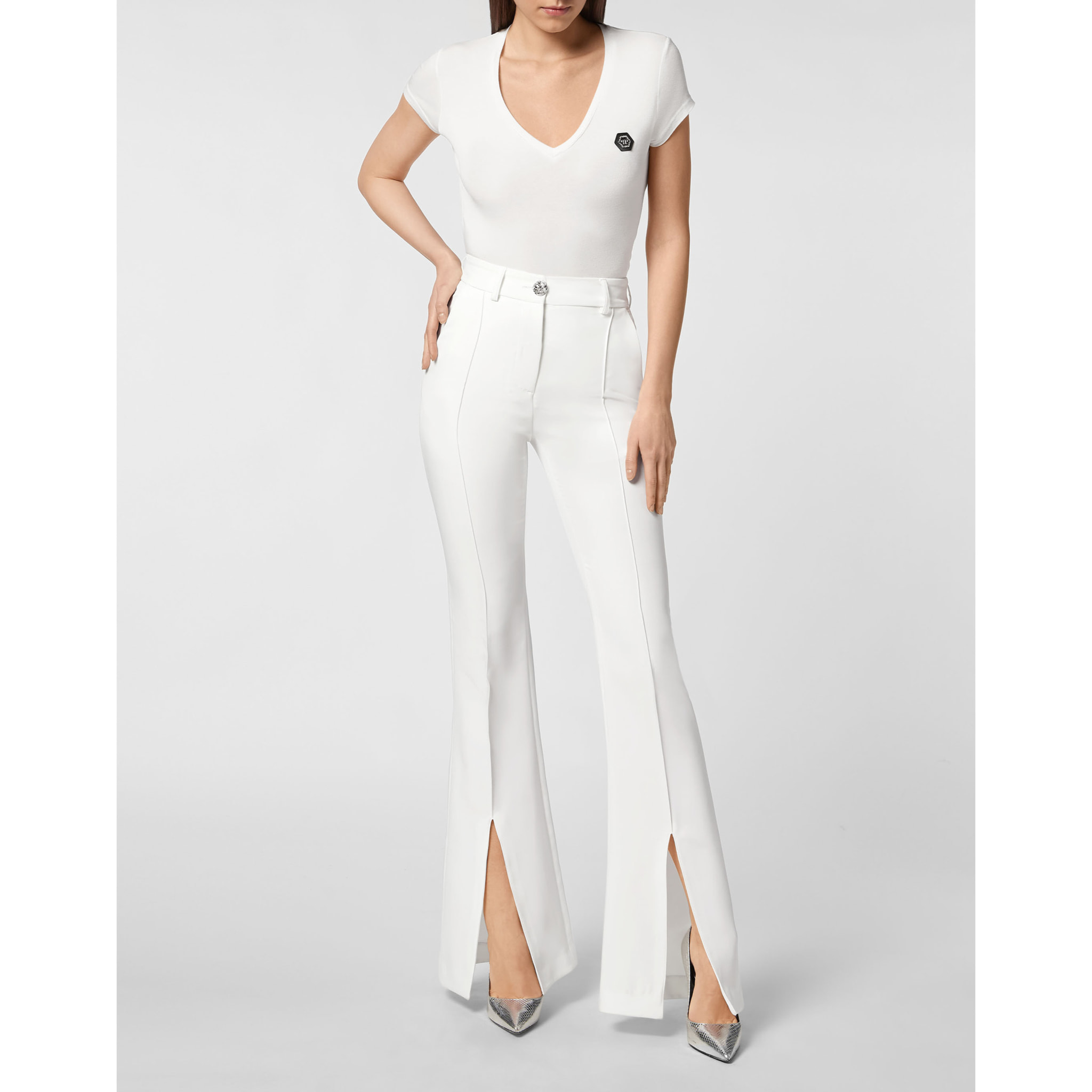 PHILIPP PLEIN Pantalones de cintura alta