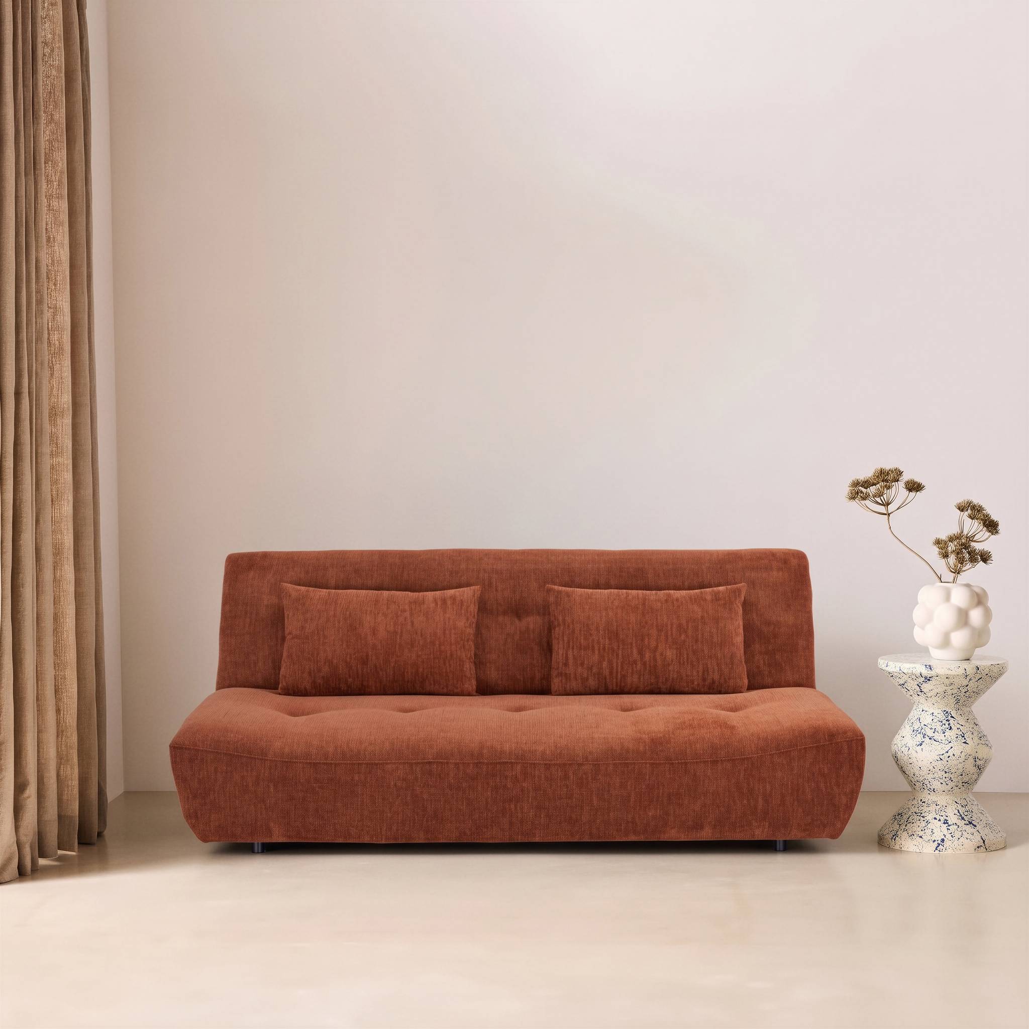 Banquette convertible tissu chenille 3 places KLIK