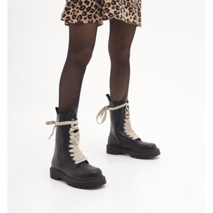 ANFIBIO ALTO CON ZIP NERO