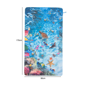 Telo Mare In Microfibra Disegno Trip