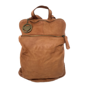 Chicca Borse Borsa Zaino Donna in Pelle Cuoio