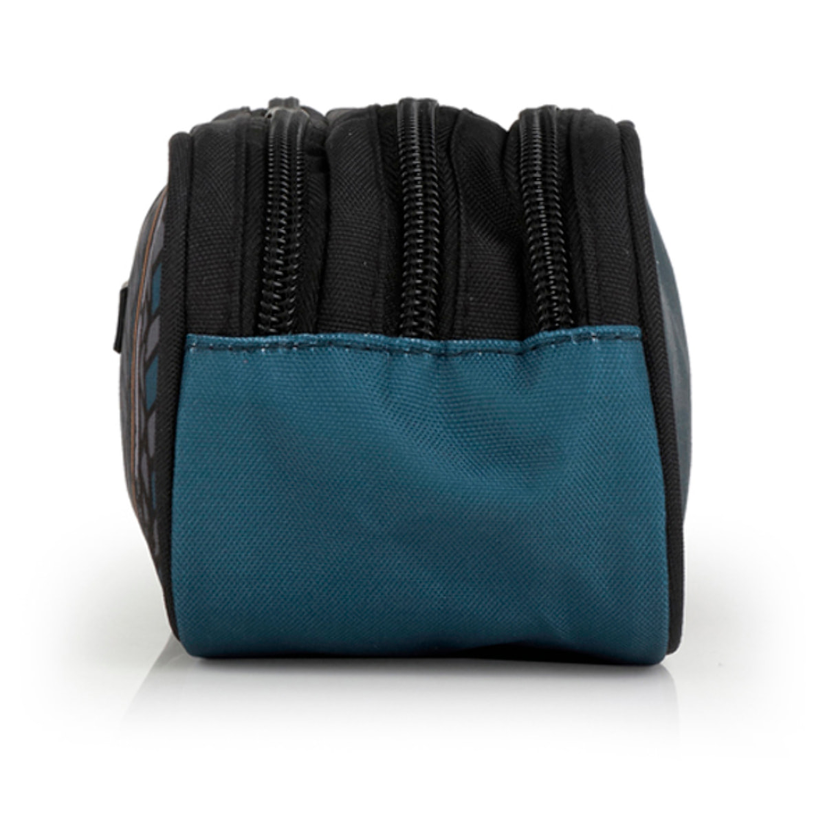Estuche triple Gabol ROAD azul y negro y resistente al agua
