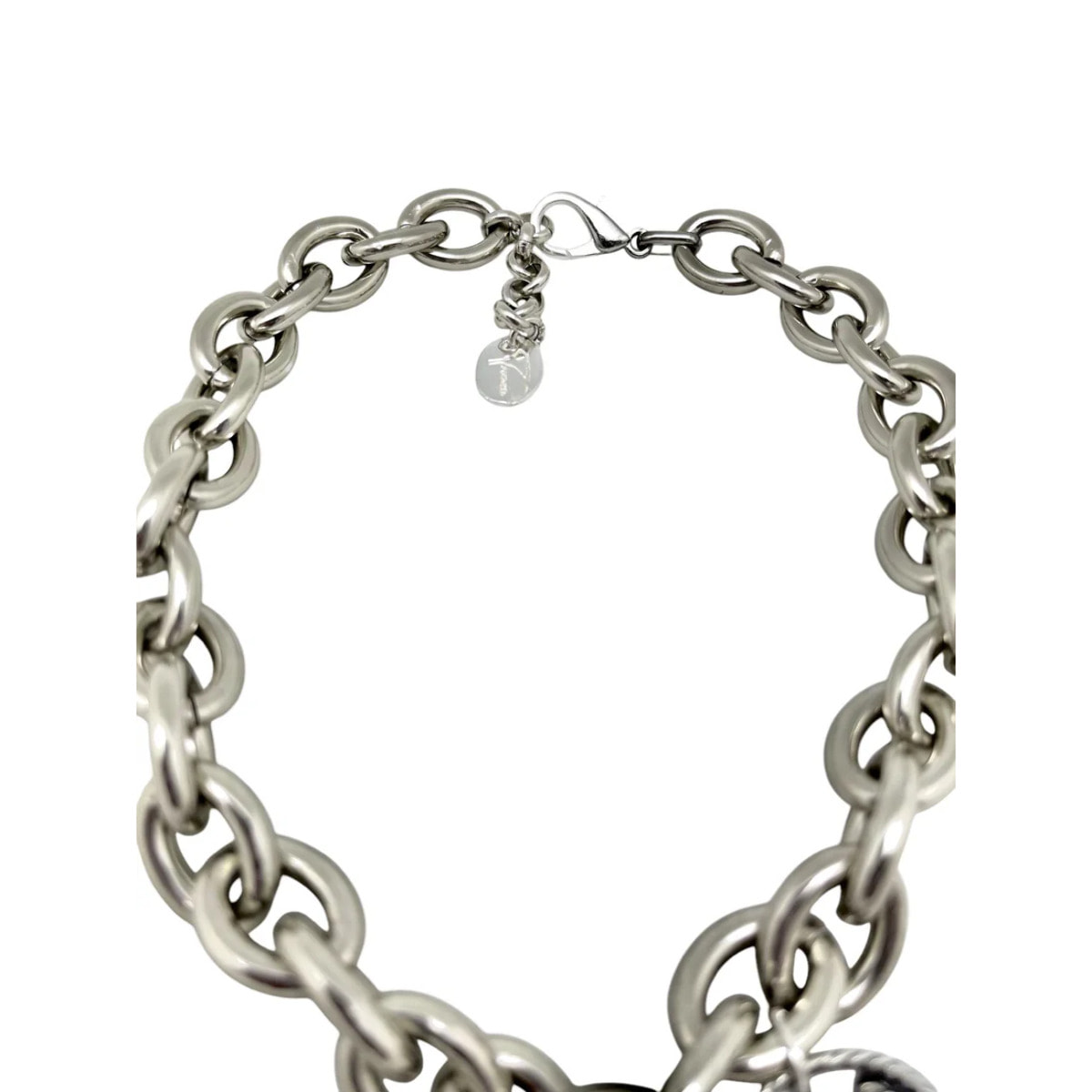 Collar plata 10µ doble moneda irregular