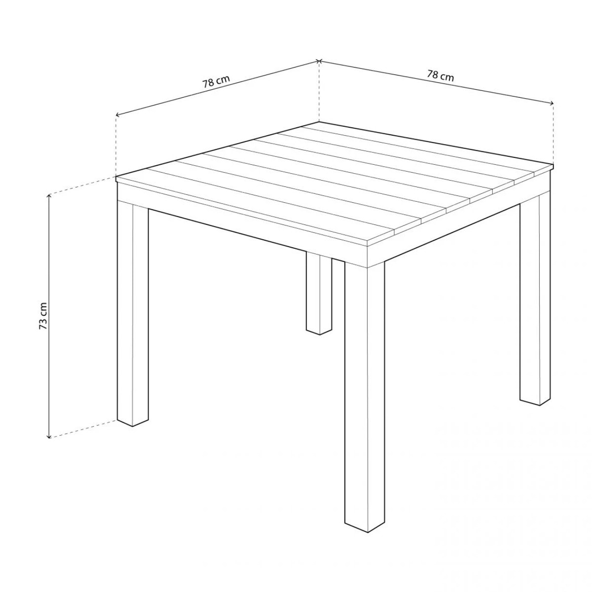 Mesa de exterior Wailua Blanco