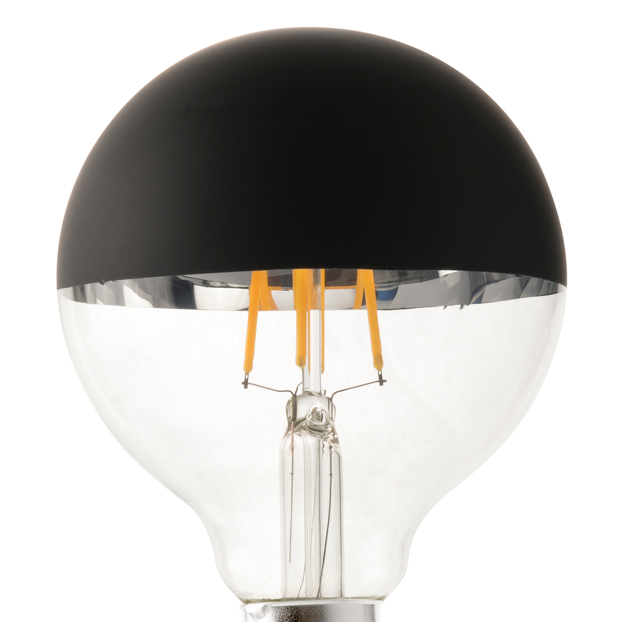 Lampadina G95 decorativa nero E27 4W 2700K DIMMABILE