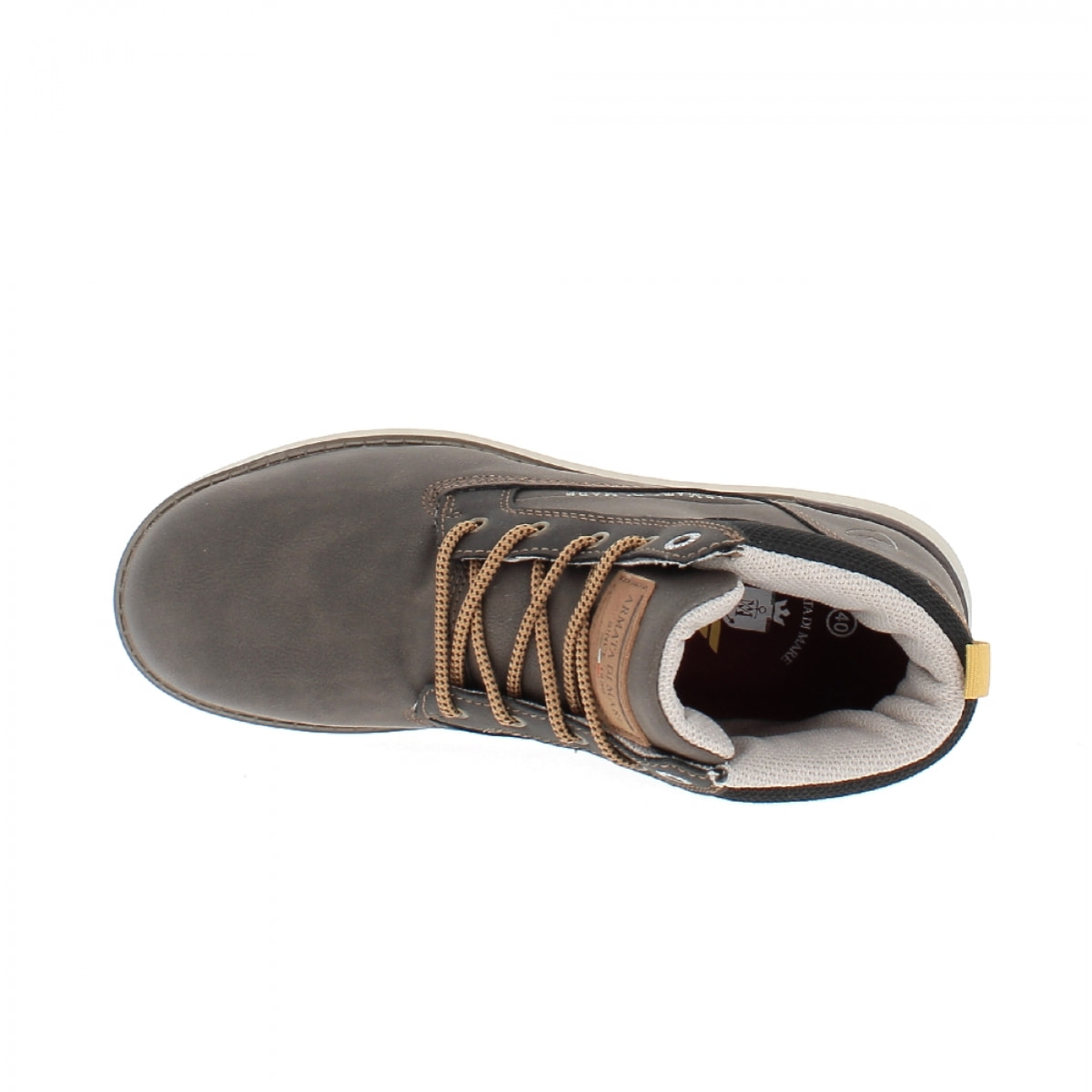 Armata di Mare Scarpe Uomo Stivaletti Casual Stringati con Soletta Rimovibile in Memory Foam AMU W22M217 Dk Brown