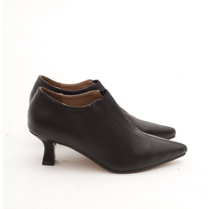 TRONCHETTO ELASTICO TACCO NERO