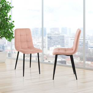 TOMASUCCI set 4 sedie FAFFY PINK EVO