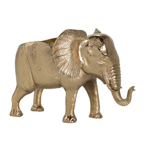 Champanera Elefante Aluminio Dorado 57x39x38 Cm