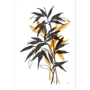 Poster orange bambou Affiche seule