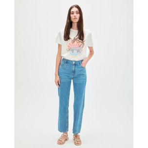 Jeans basic blu medio