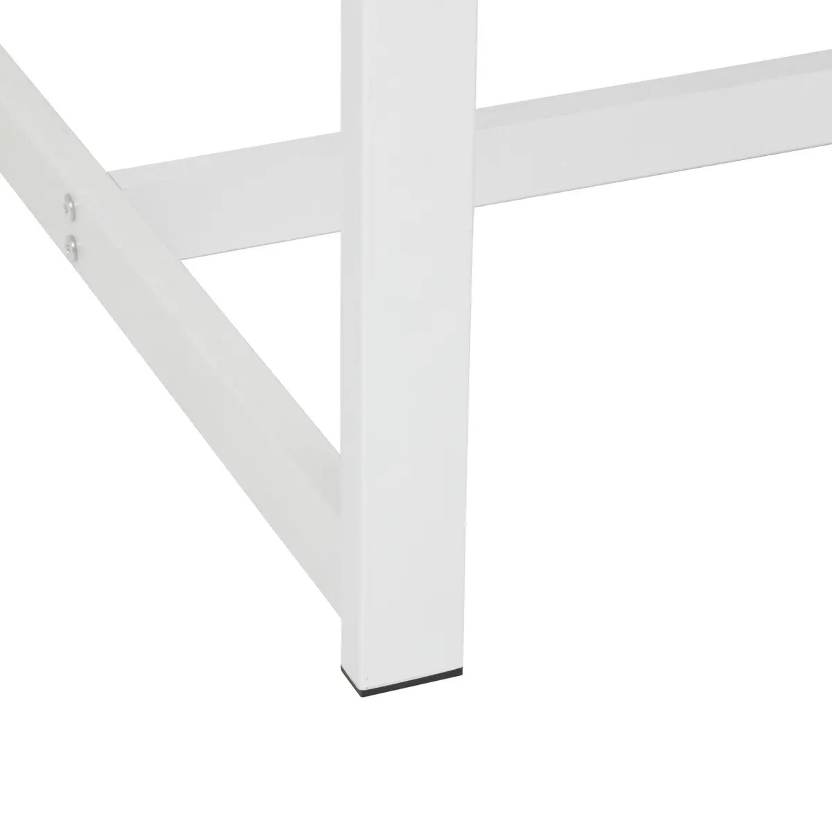 Table de bar 2 places Eat up blanc et bois