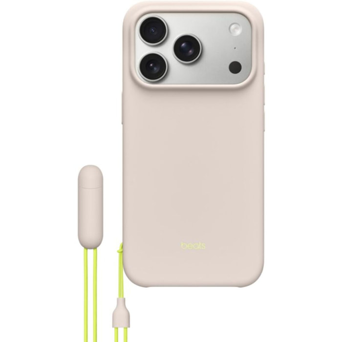 Coque BEATS iPhone 17 Pro Magsafe stand Gris gypse