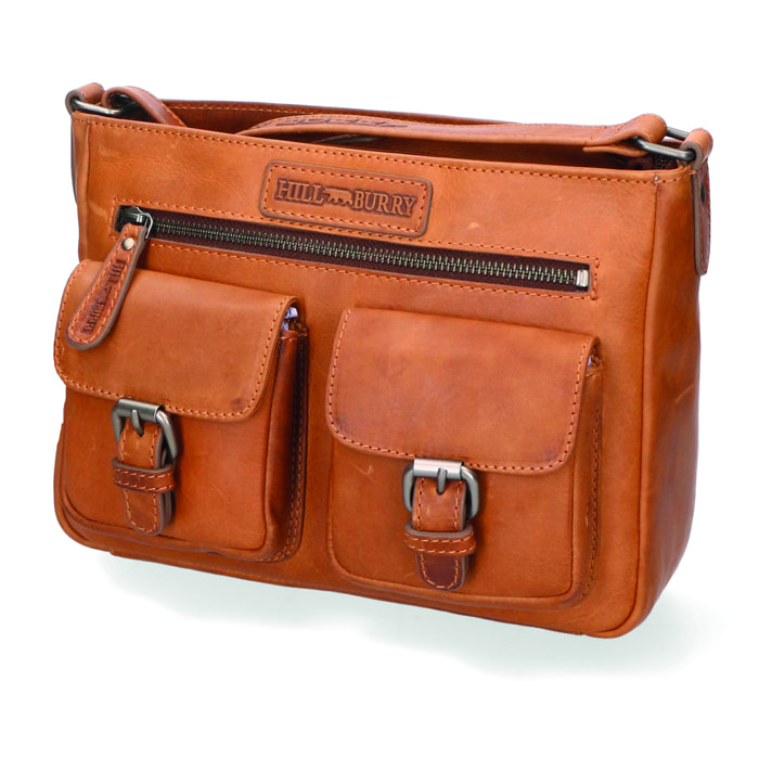 Borsa a Tracolla da Uomo in Pelle ingrassata fashion 27x19x10 cm