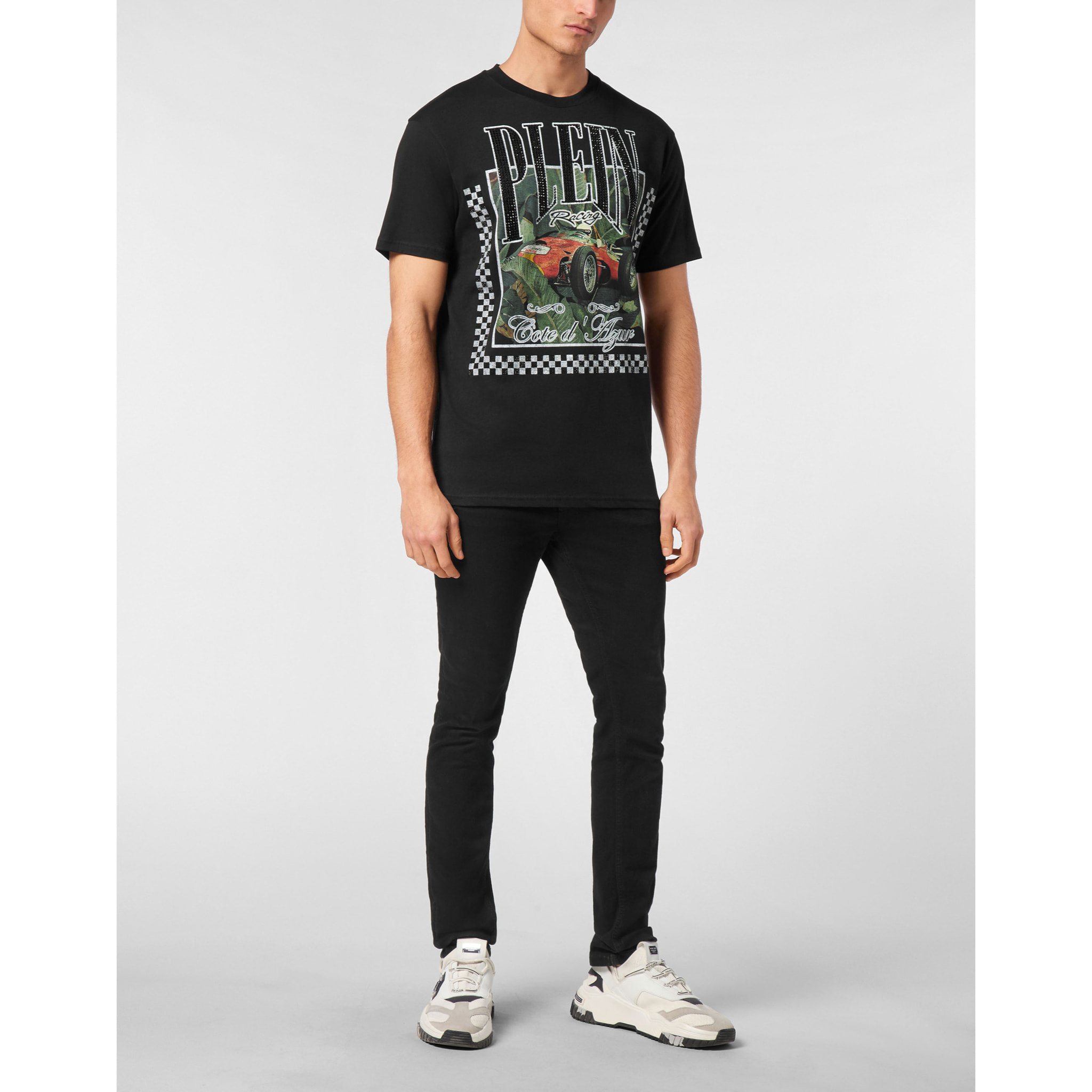 PHILIPP PLEIN Camiseta de cuello redondo RACING