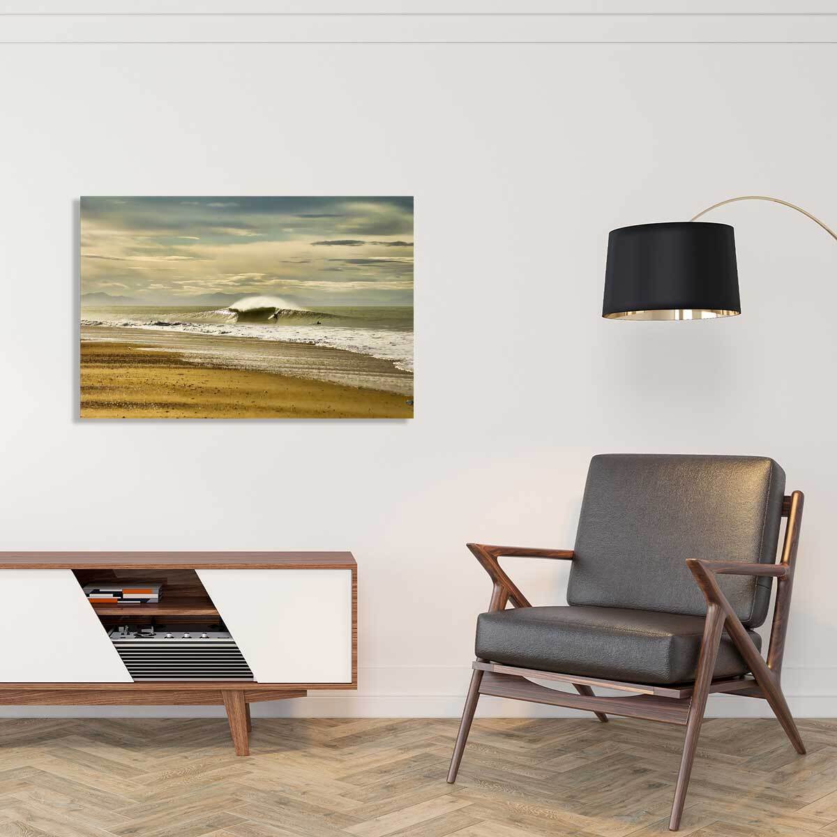 Tableau paysage ocean Surf dans les landes Toile imprimée