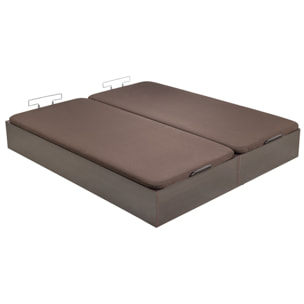 Canapé Abatible 32CM | ENVÍO, MONTAJE Y RECOGIDA ANTIGUO INCLUIDO | Madera | Color Wengué | Gran capacidad | ROYAL SLEEP