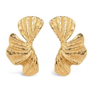 Orecchino Portobello in Acciaio Placcato Oro