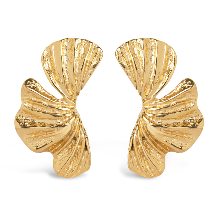 Orecchino Portobello in Acciaio Placcato Oro