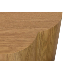 Set 2 Mesas Mdf Marrón 59x59x41 40x40x52 Cm