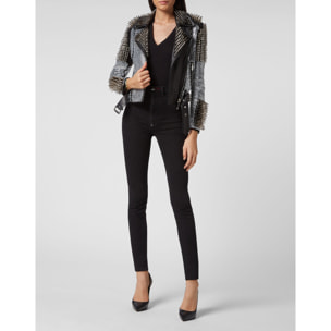 PHILIPP PLEIN Leather Biker