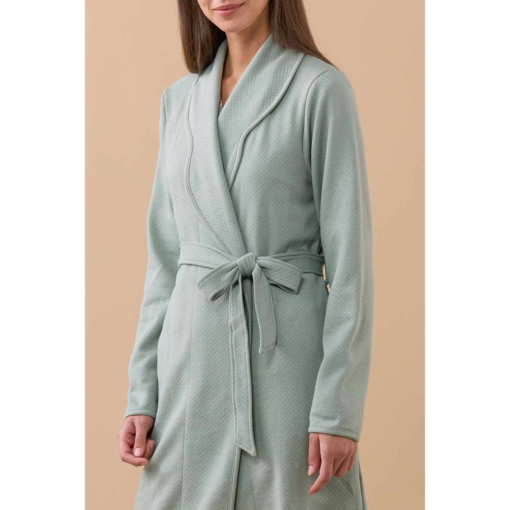 VESTAGLIA DONNA MATELASSE' VERDE Noidinotte