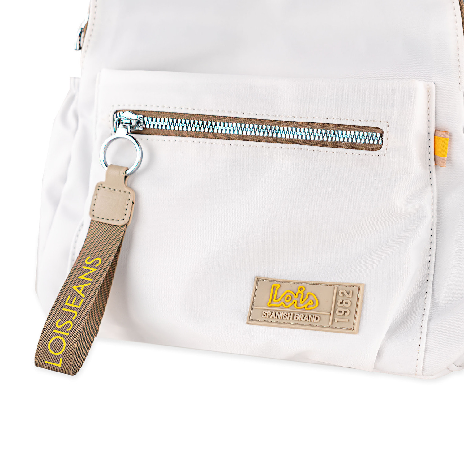 Bolso Mochila Mujer Lois Aylmer Blanco