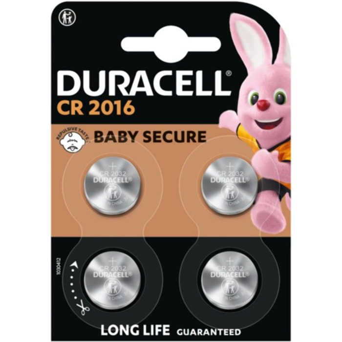 Pile DURACELL DL/CR 2016 x4