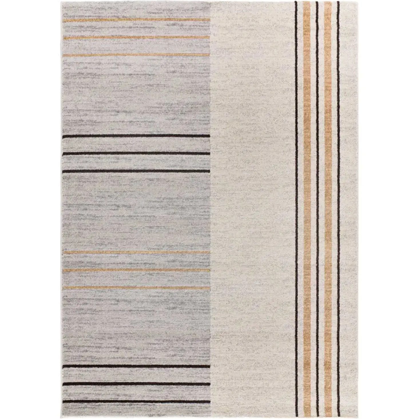 CRAFT Alfombra geométrica en tonos gris y beige, varias medidas disponibles