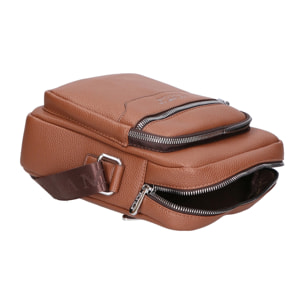 Borsa a tracolla uomo - Modello False - 100% pelle PU - 20.0 x 25.0 x 10.0 cm