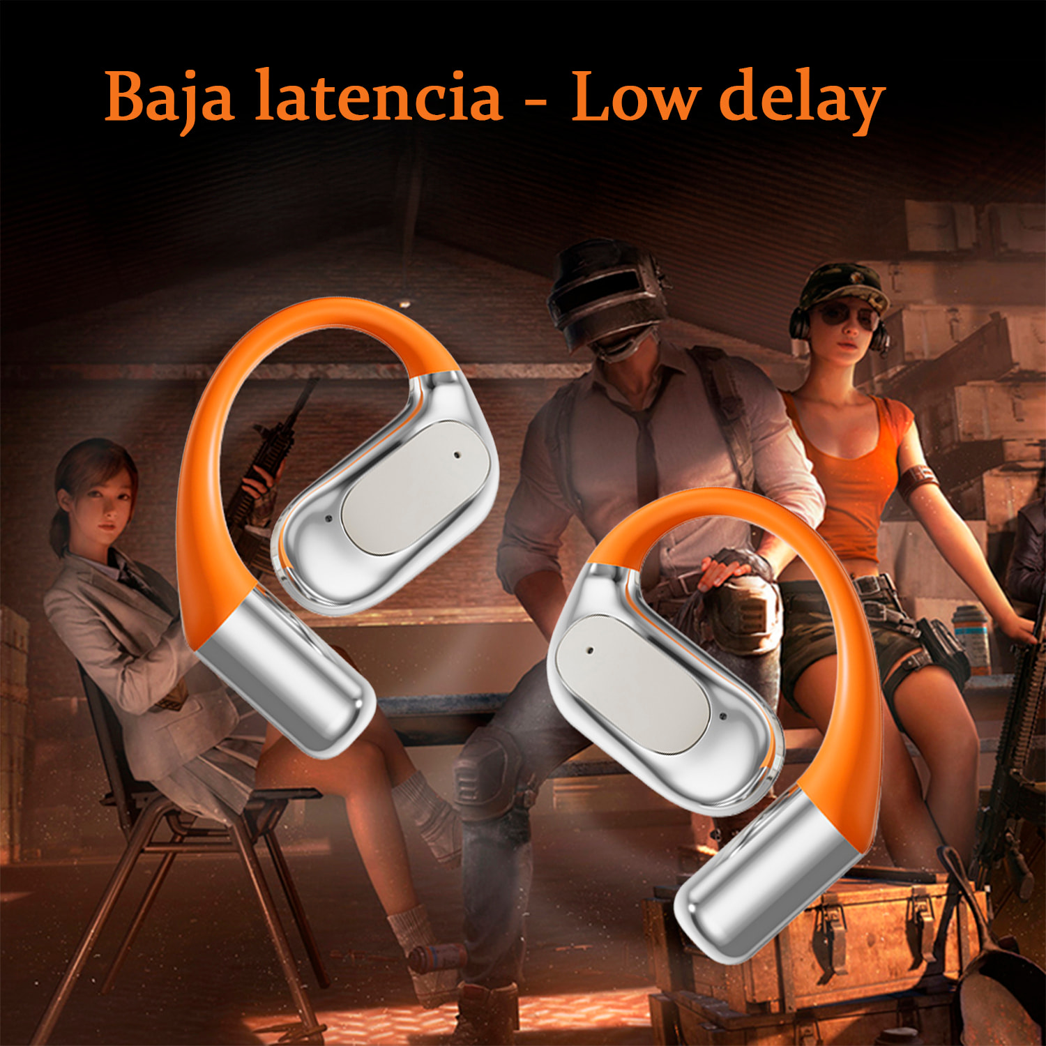 M113 Auriculares BT. Aitranslate con sonido ACS 360º, sonido direccional. Traductor con app 144 idiomas.