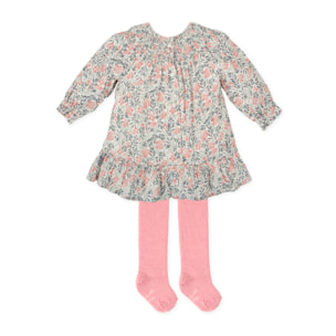 VESTIDO CON LEOTARDOS GRIS - Gris