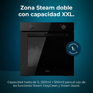 Horno Integrable Bolero Hexa C126000 Black A. 2800 W, 77 L de capacidad, 4 funci