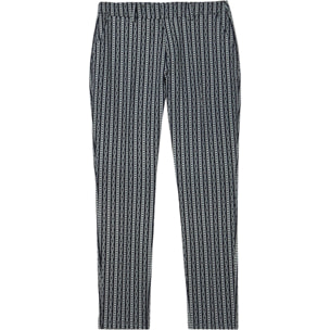 Pantalone in rasatello fantasia catena