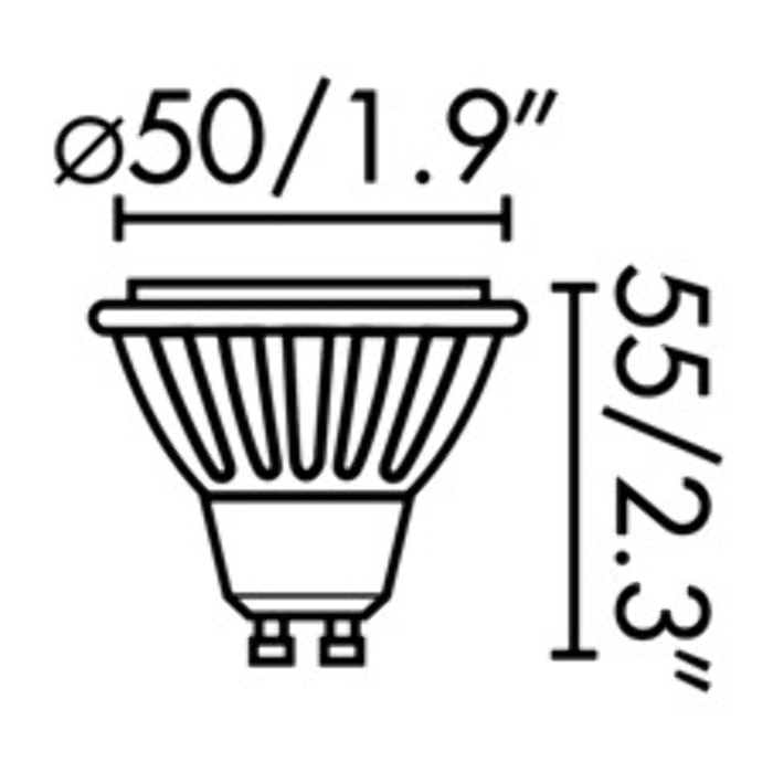 Bombilla GU10 LED 7W 4000K 120°