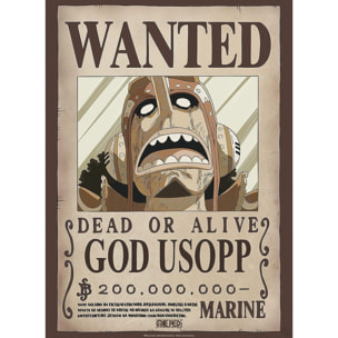 One Piece - Poster Ricercato "Wanted God Usopp" 52 x 38 cm AbyStyle