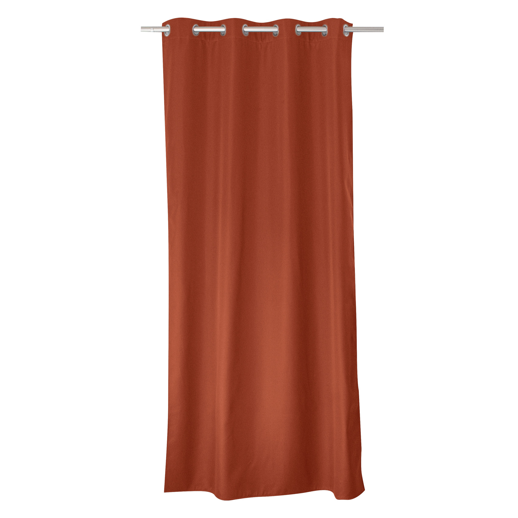 Rideau thermique en microfibre doublée - Terracotta